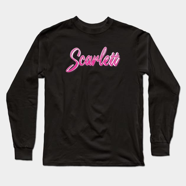 Scarlett Long Sleeve T-Shirt by ProjectX23Red